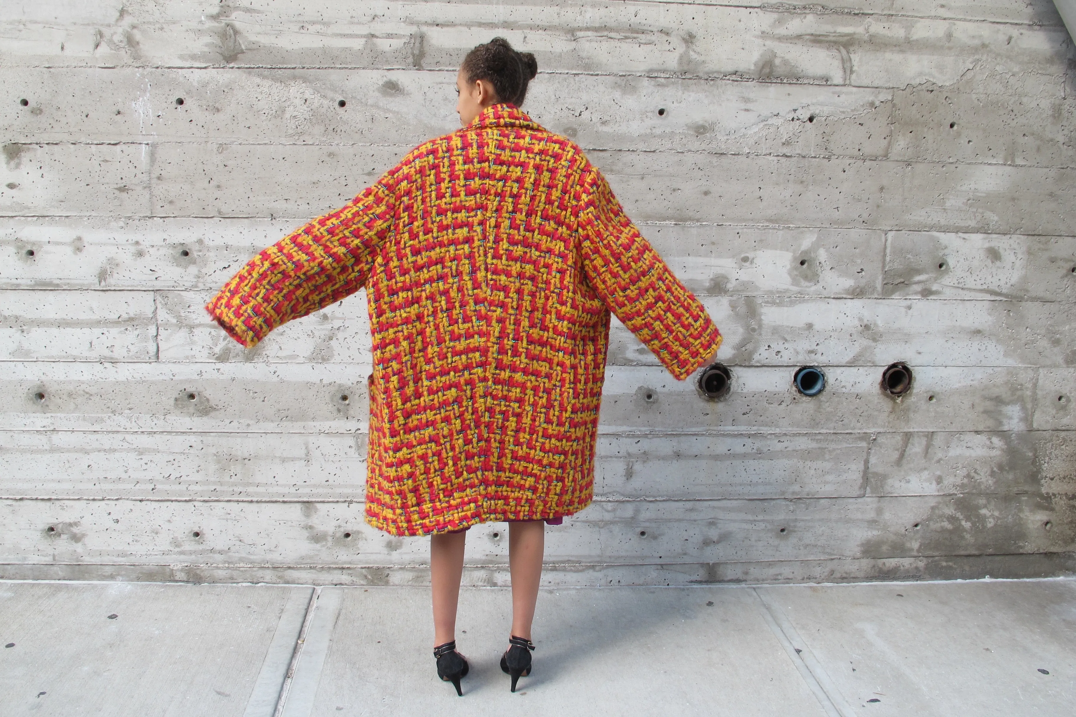 1980's Anne Klein Tweed Mohair Coat - SOLD
