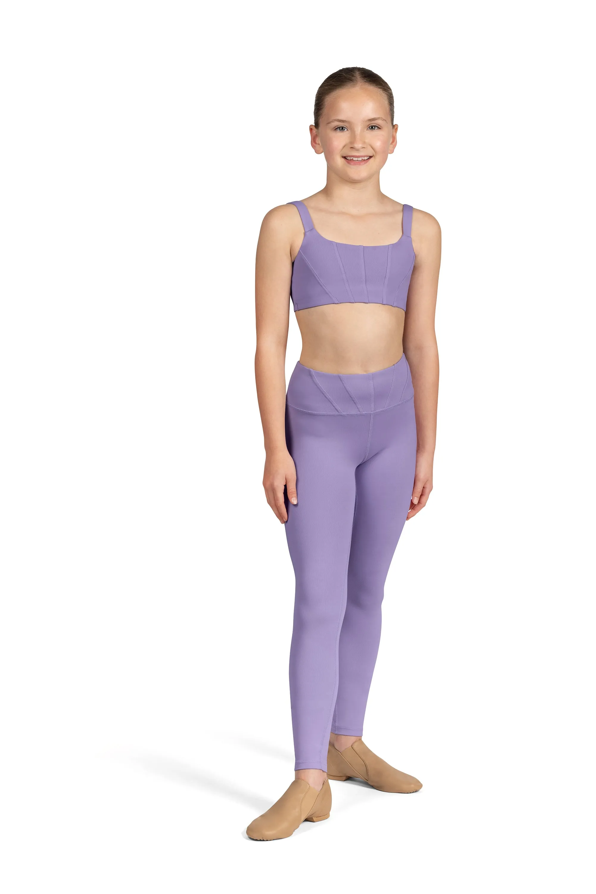 Bloch Panelled Waist Leggings - Girls