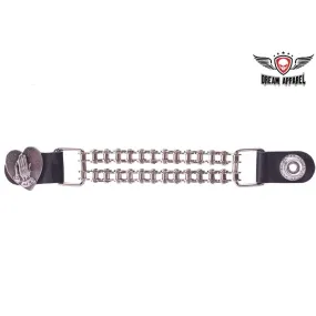 Double Chain Praying Hands Motorcycle Vest Extender
