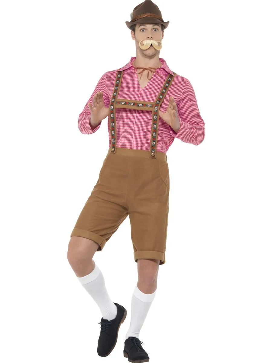 Men's Mr Bavarian German Beer Oktoberfest Lederhosen Fancy Dress Costume