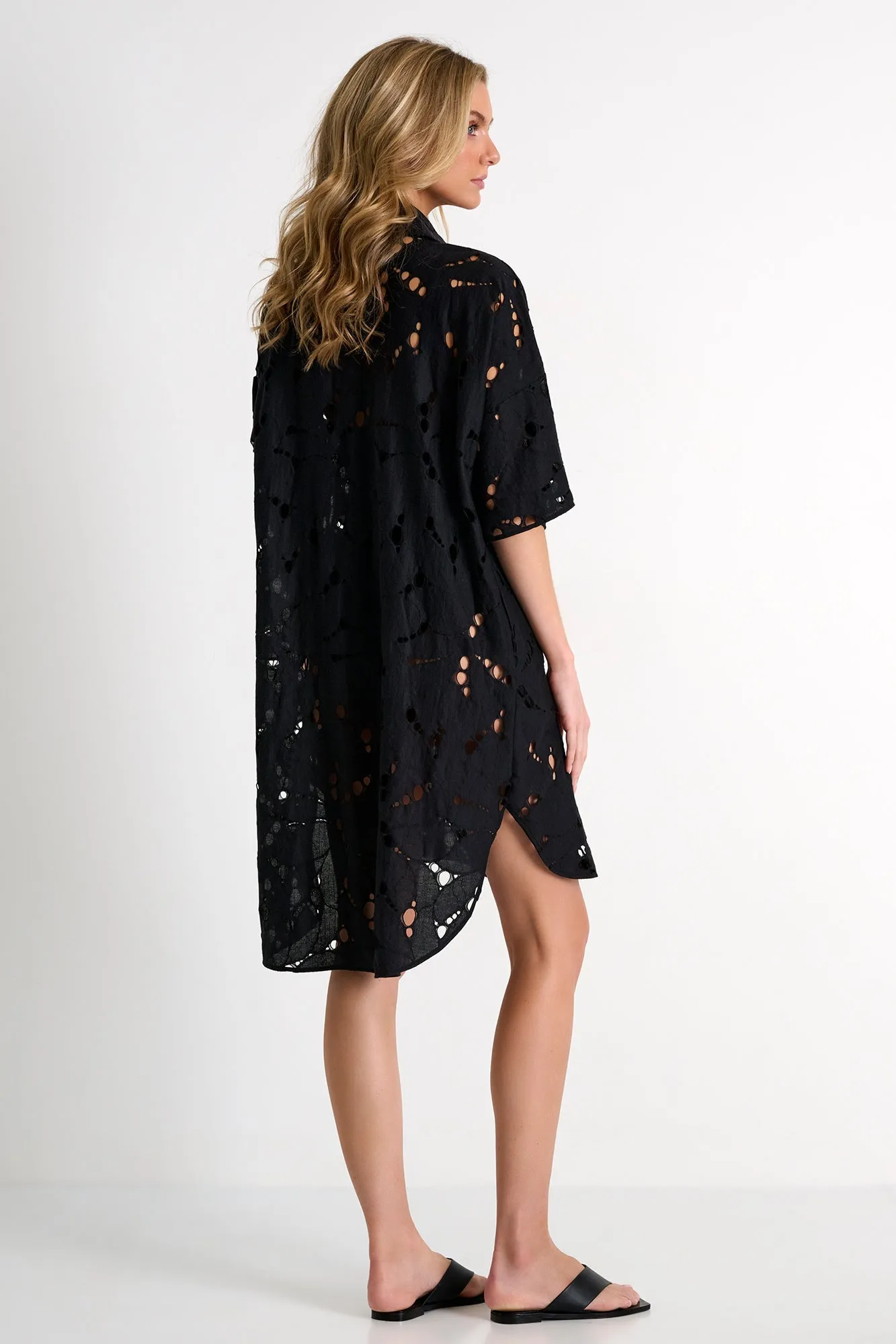 Modern Lace Shirt Dress - 42563-85-800