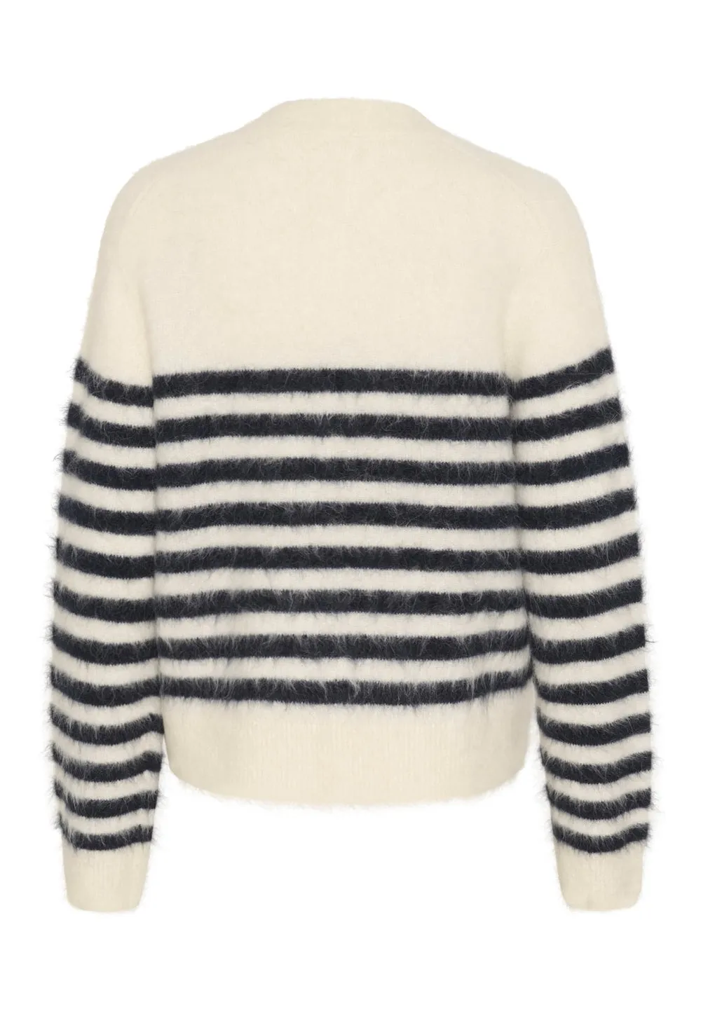 PART TWO PAKIZE ALPACA CARDIGAN DARK NAVY STRIPE