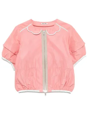 Pink Cropped Jacket