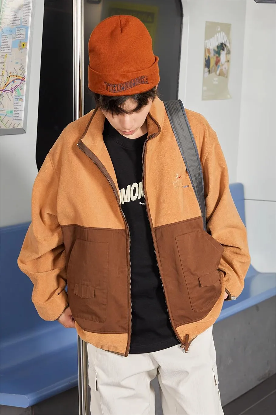 TIKIMOMOKA ベルベットパッチワークジャケット TMK020